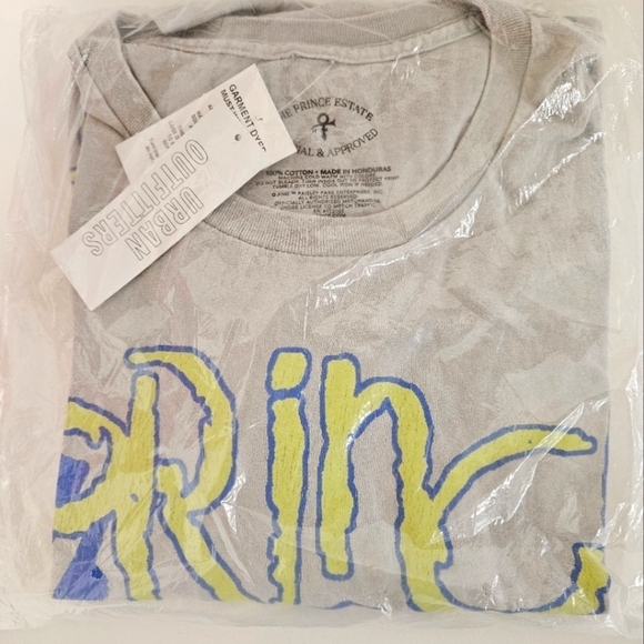 UO Prince Sign O' The Times 1987 Album Baggy Tee in Distressed Gray Sz L/XL NWT - Picture 6 of 9